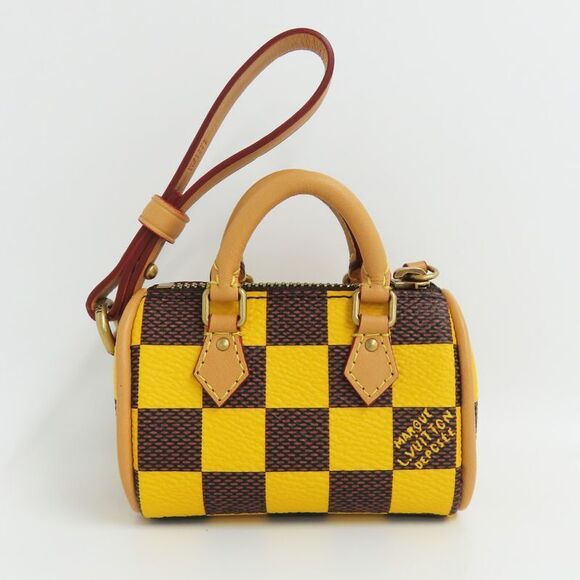 Louis Vuitton Pouch Damier Pop Mini Speedy M01694 Yellow - Gdhardware - Picture 2 of 10